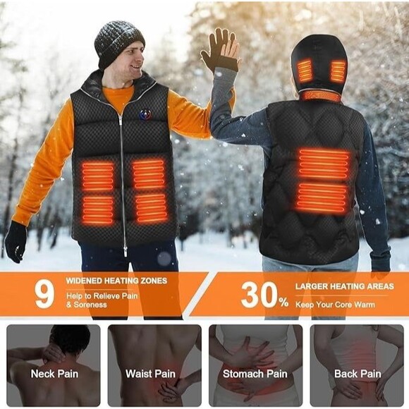 TTYHC Heated Vest for Men Women with 15000mAh Battery, Lightweight Heated  XXL - Picture 2 of 7